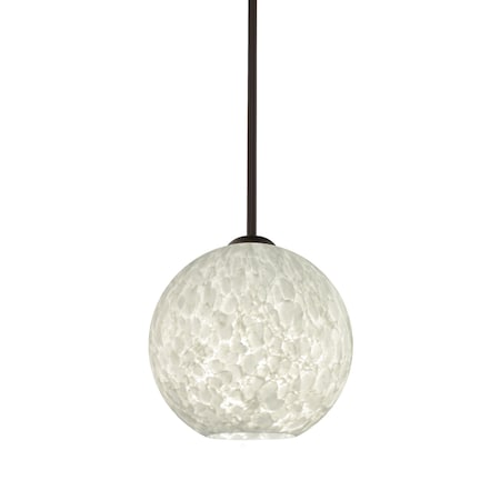 Besa Lighting Coco 8 Pendant, Carrera, Bronze Finish, 1x9W LED 1TT-COCO819-LED-BR